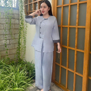 Vạt Hò Cách Điệu Lụa Hàn Nữ # Quần Áo Nữ Đi Chùa
