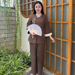 Vạt Hò Cách Điệu Lụa Hàn Nữ # Quần Áo Nữ Đi Chùa