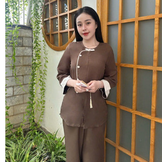 Vạt Hò Cách Điệu Lụa Hàn Nữ # Quần Áo Nữ Đi Chùa