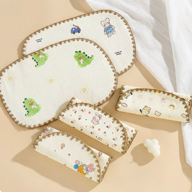 Gối Cho Bé, Gối Xô Muslin 10 Lớp Cho Bé Mềm Mại Thoáng Mát Panda Kids - HT639