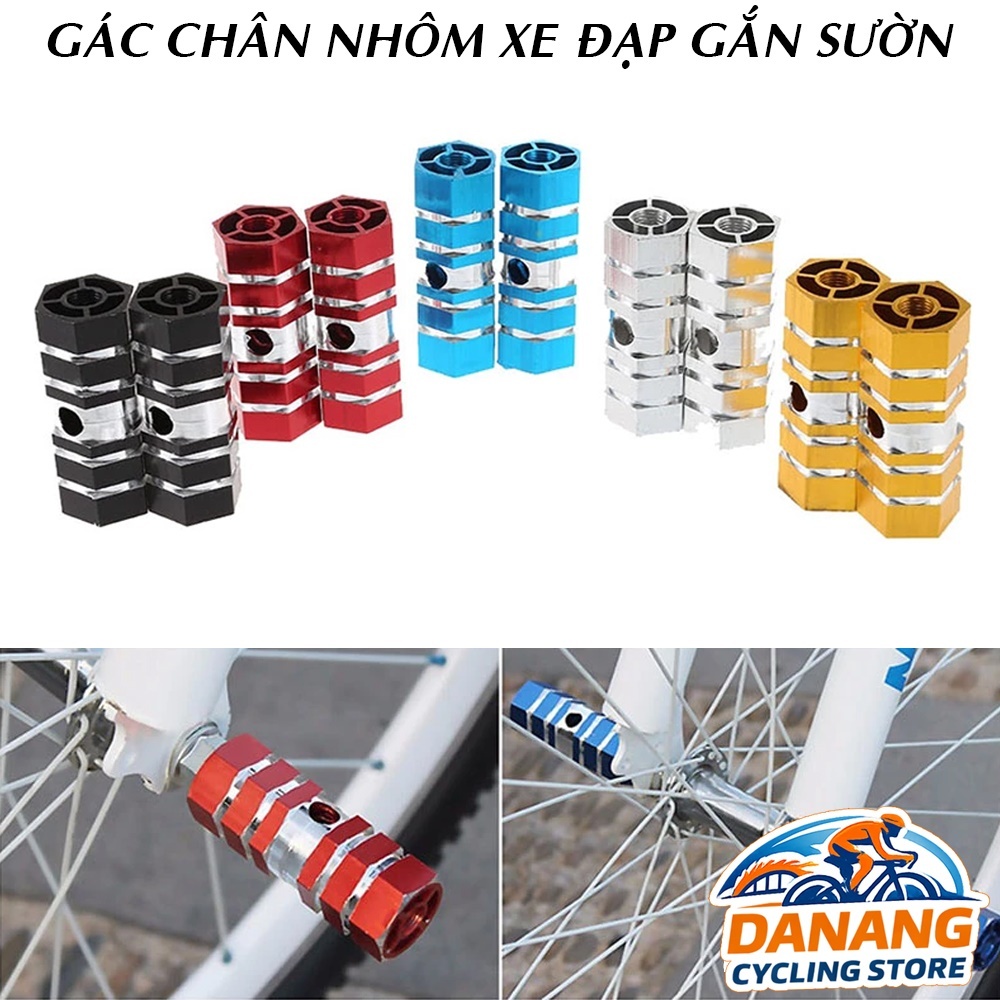 Set 2 Gác Chân Nhôm Xe Đạp – Phụ Kiện Gắn Trục Bánh Sau