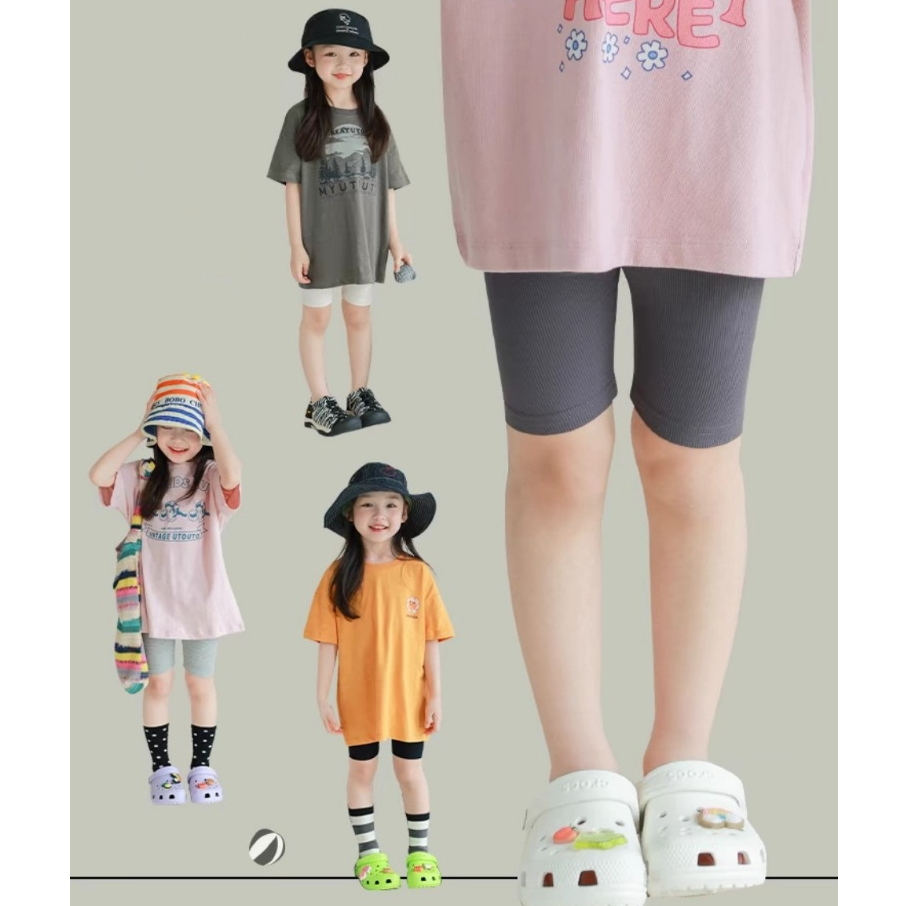 Quần Legging Bé Gái 15-38kg, Leging Đùi thun tăm SIÊU CO GIÃN, Legging Cho Bé Dáng Ôm