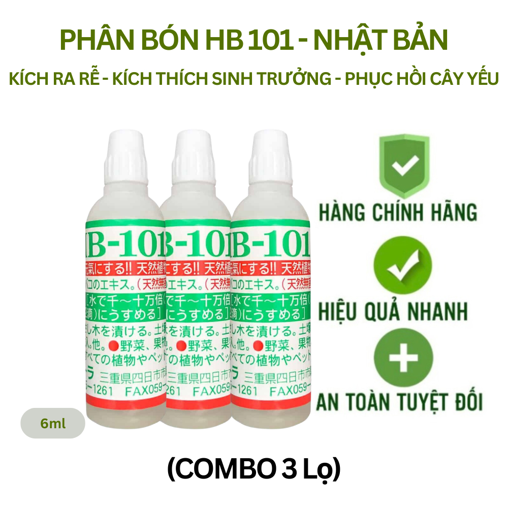 [ COMBO 3 lọ HB101] Siêu kích rễ HB101 nội địa Nhật Bản