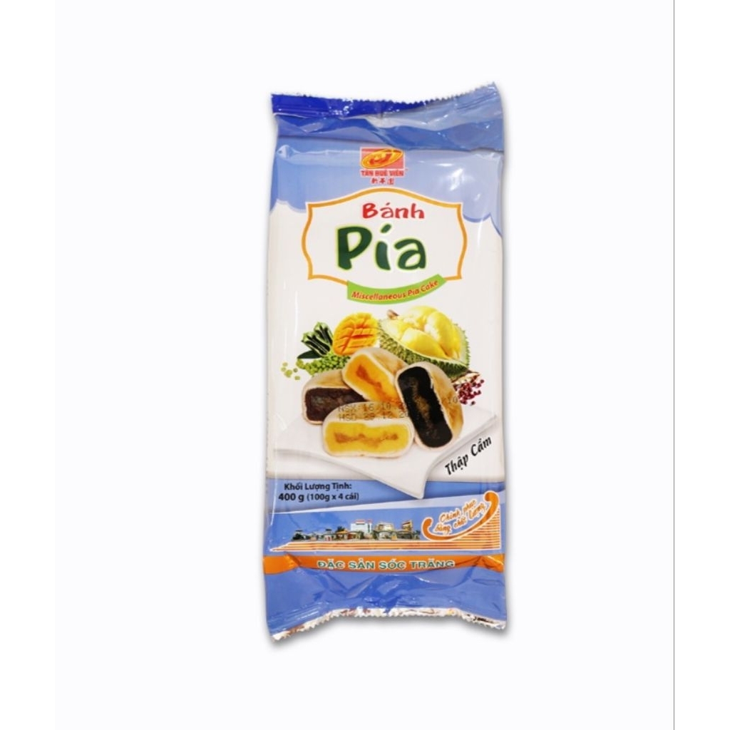 TÂN HUÊ VIÊN_Bánh Pía Chay Thập Cẩm_Túi 400g