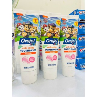 ( có bill nhập) Kem đánh răng Orajel Kid cho bé 2-10 tuổi