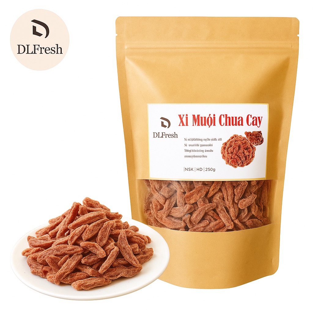Xí Muội Chua Cay DLFresh – Xí Muội Ăn Vặt Vị Chua Cay Đậm Đà