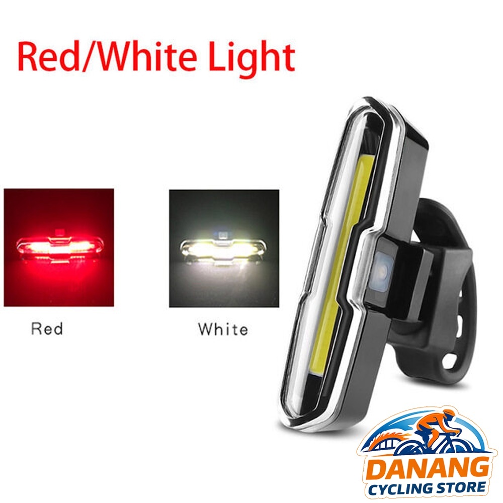 Đèn Sau Xe Đạp 2 Màu Trắng Đỏ GOOFY