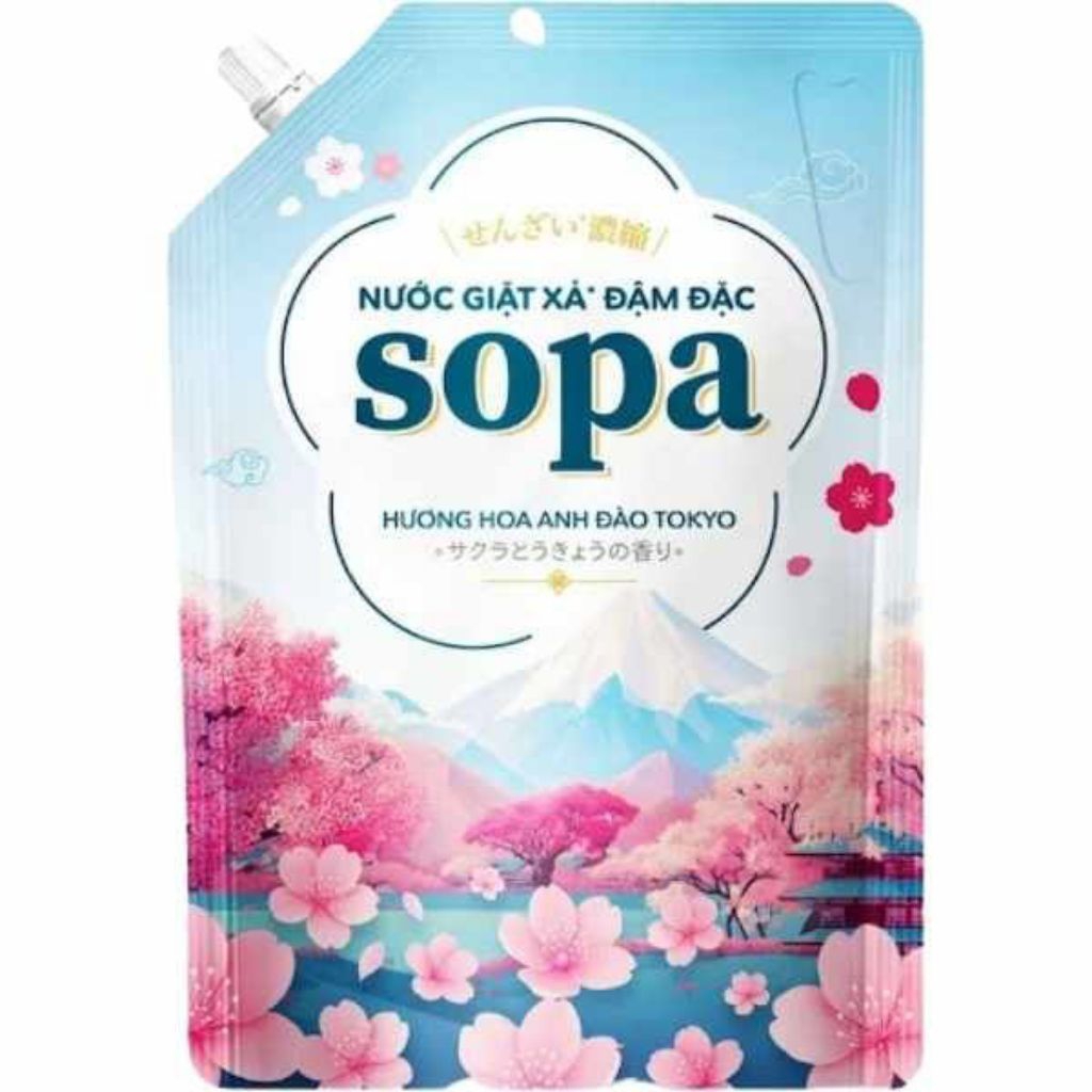 Nước giặt xả Sopa hương anh đào 3.4kg
