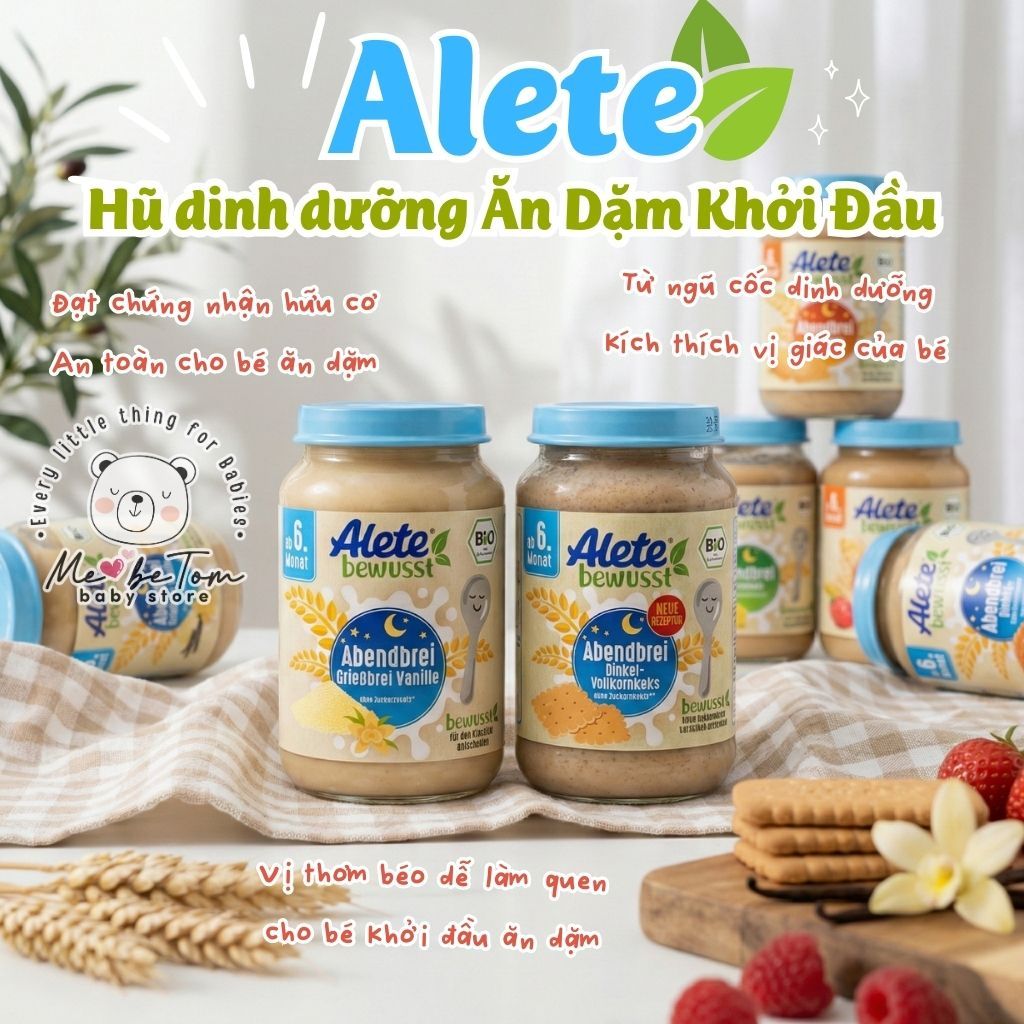 Hũ dinh dưỡng Alete -  Hũ dinh dưỡng ăn dặm khởi đầu cho bé