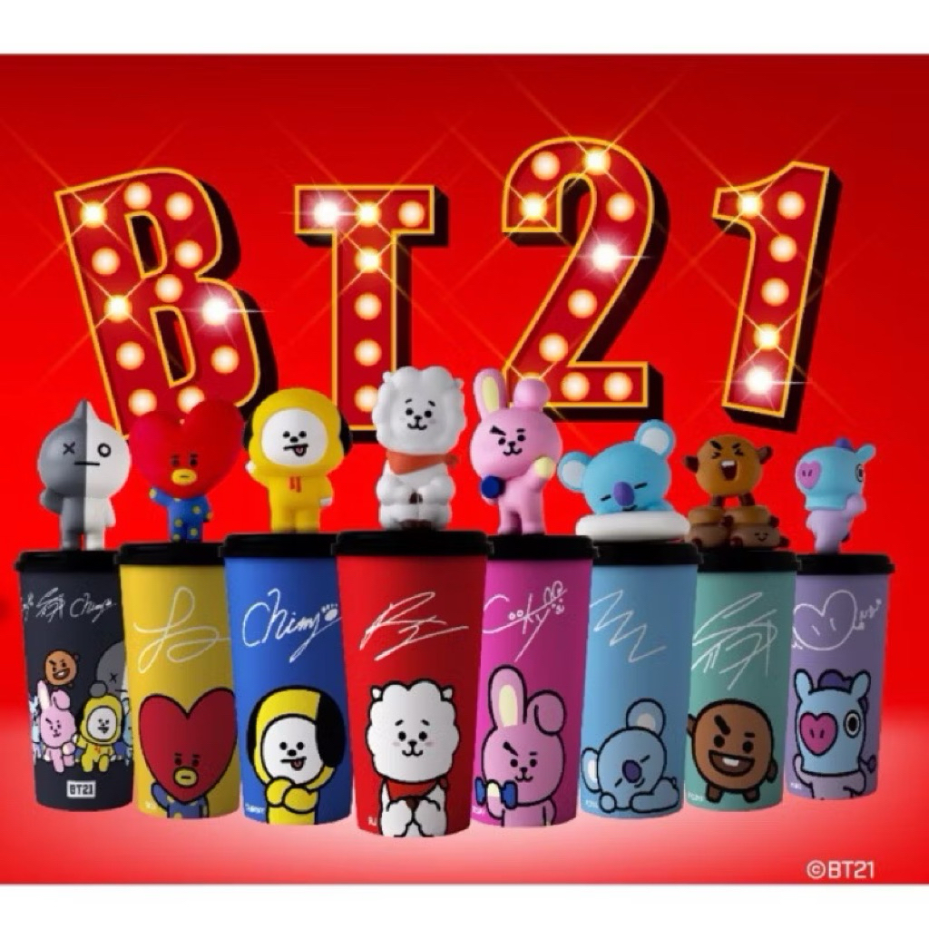[BTS] 8 Cốc BT21 x CGV limited chính hãng mới