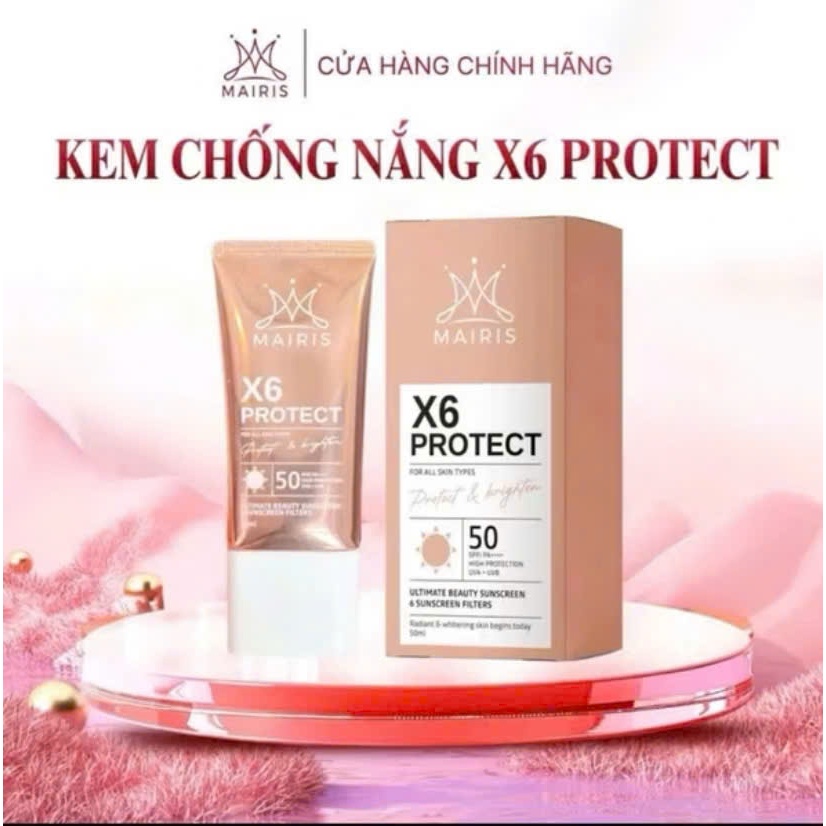(Giá Sỉ) Kem chống nắng x6 protect chống nắng, dưỡng trắng da mặt