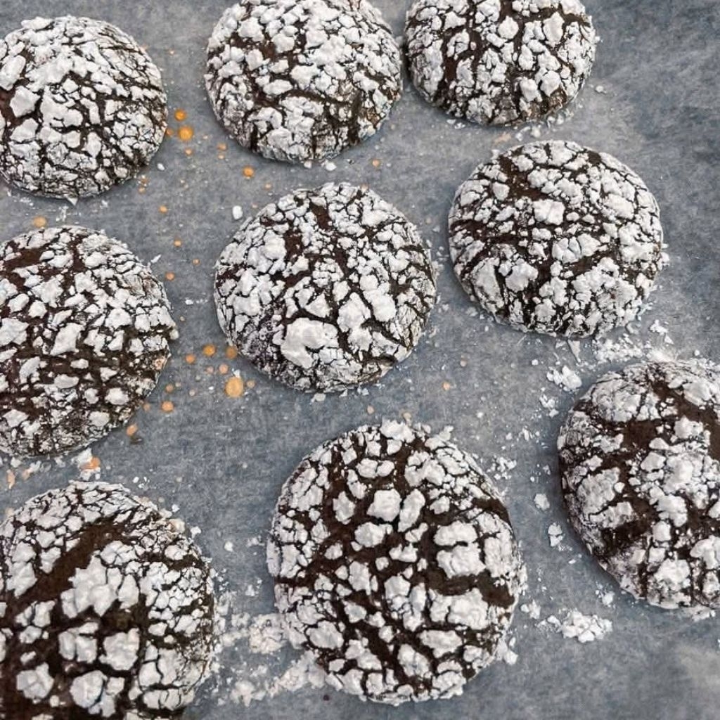 SET NGUYÊN LIỆU LÀM CRINKLE COOKIE