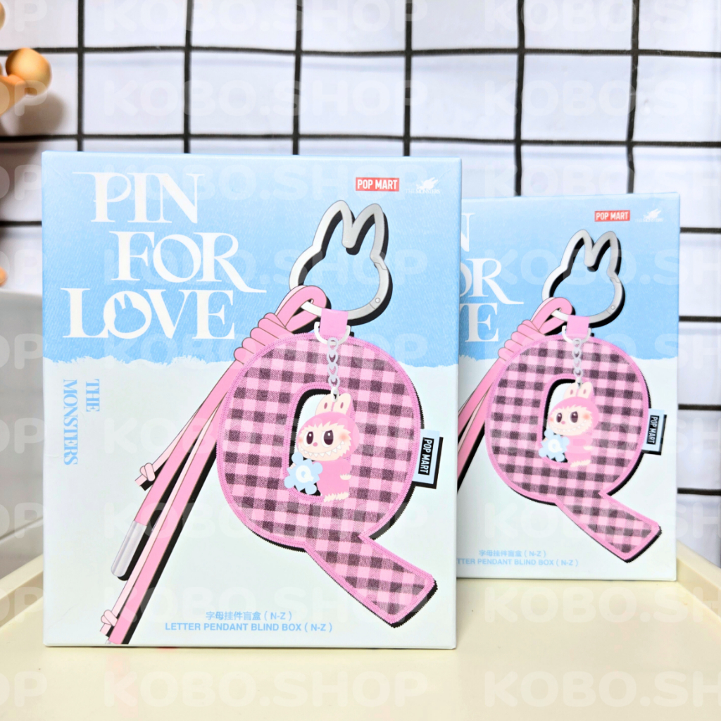[CHÍNH HÃNG] Móc khóa PM LABUBU PIN FOR LOVE - LETTER (đã khui đáy check chữ)