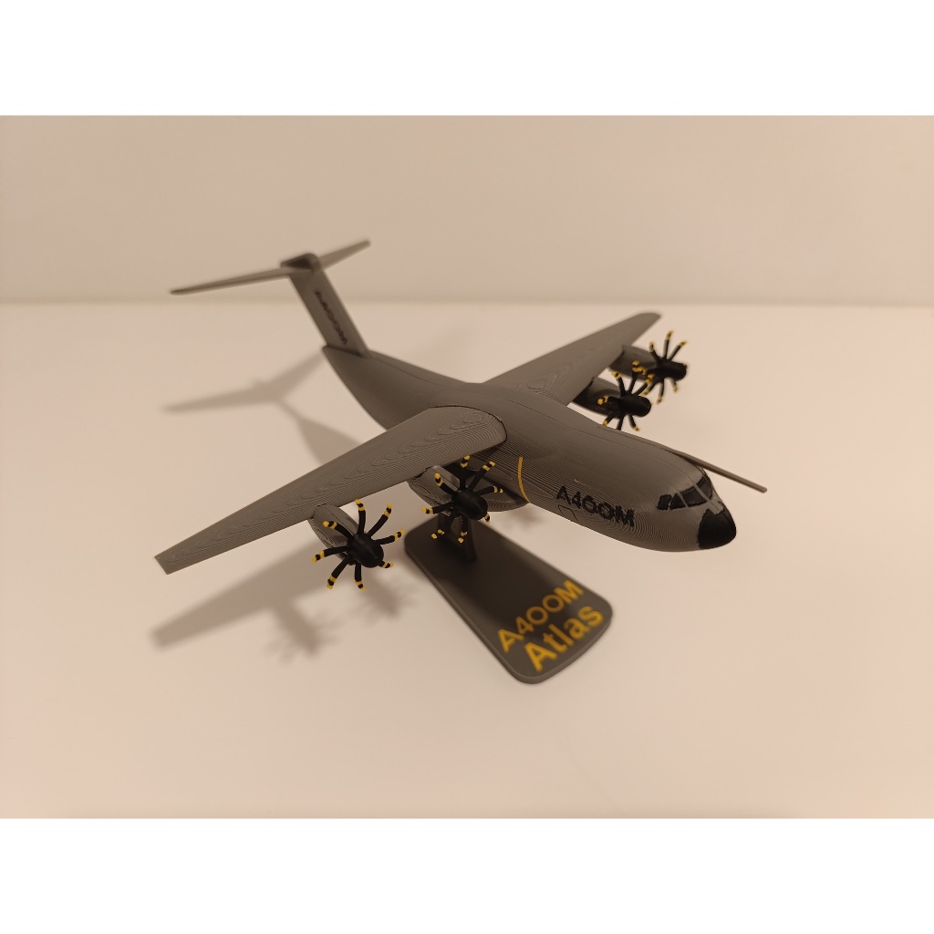 Mô Hình Máy Bay Vận Tải Quân Sự A400M Atlas 3D Trang Trí Bàn Làm Việc Kệ Sách Quà Tặng Bạn Trai Mô H