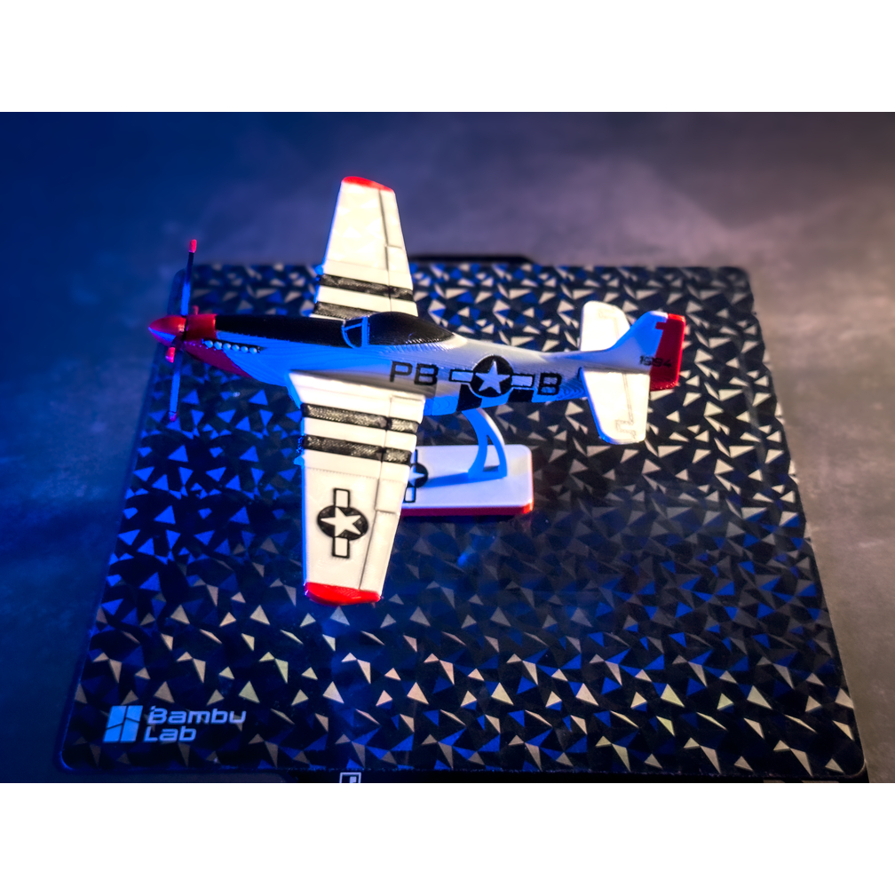 Mô Hình Máy Bay P51D Mustang 3D Chiến Đấu Cơ WWII Trang Trí Bàn Học, Kệ Sách, Quà Tặng Bạn Trai Quà 