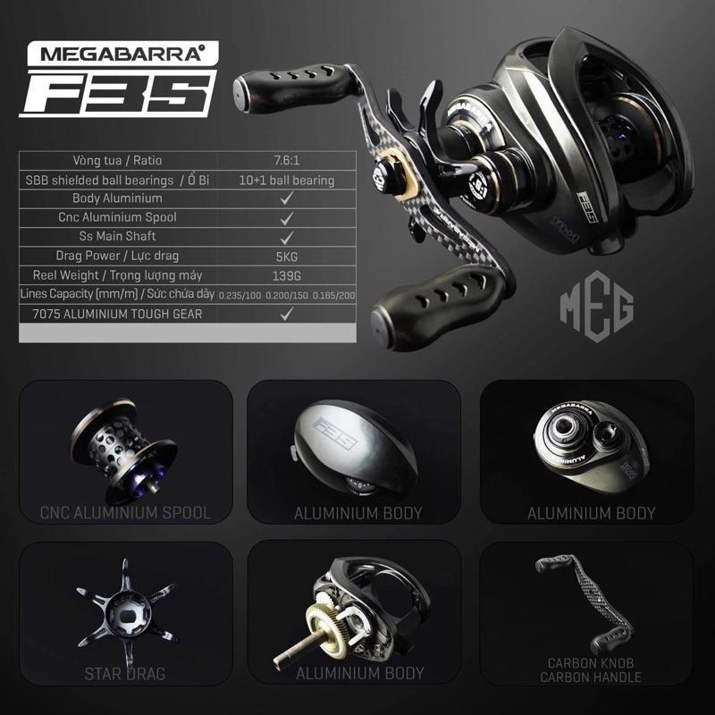 Máy Ngang F35 Megabarra ( 10+1 Bạc Đạn Kháng Mặn )