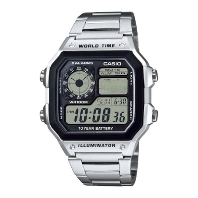 Đồng Hồ Nam Dây Kim Loại Chính Hãng Casio AE-1200WHD-1A