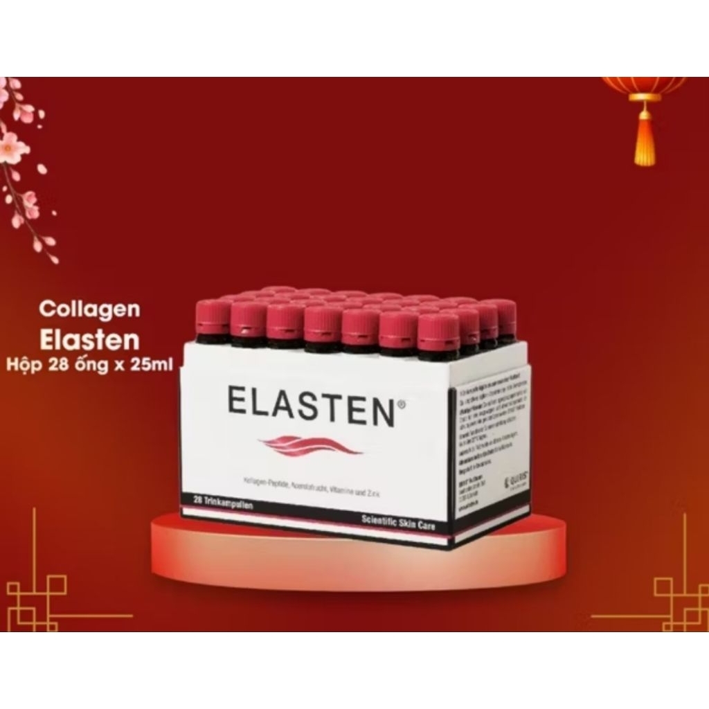 Nước uống Collagen Elasten (28 ống x 25ml) – Đức
