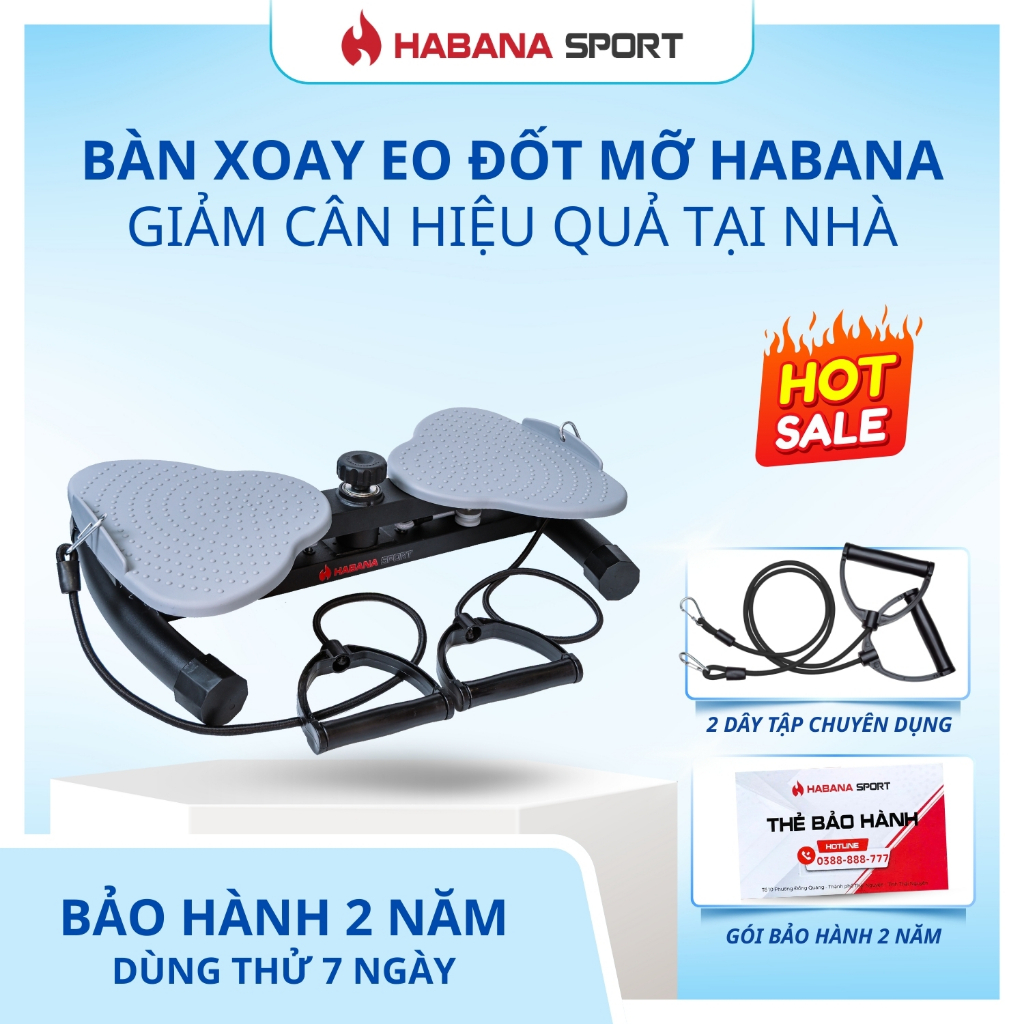 Bàn Xoay Eo Xoay Eo Giảm Cân, Tập Bụng - Habana Sport