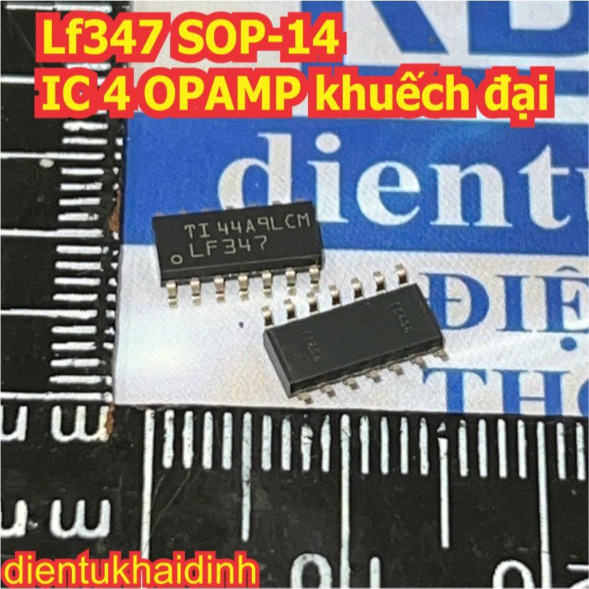 3 con LF347 SOP-14 IC 4 OPAMP khuếch đại kde0737