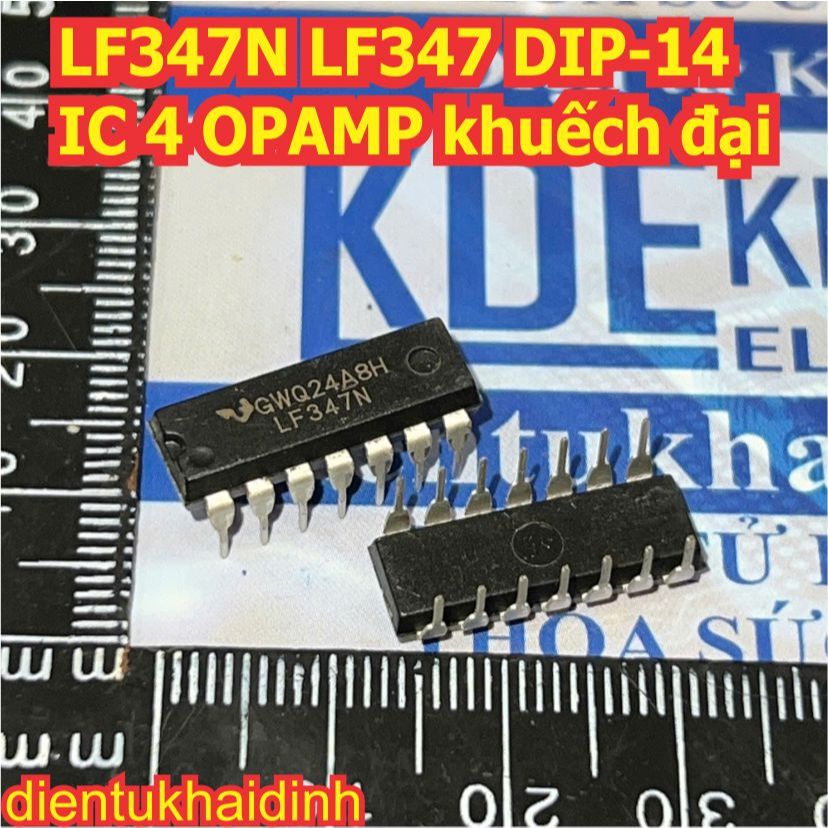 10 con LF347N LF347 DIP-14 IC 4 OPAMP khuếch đại kde0738