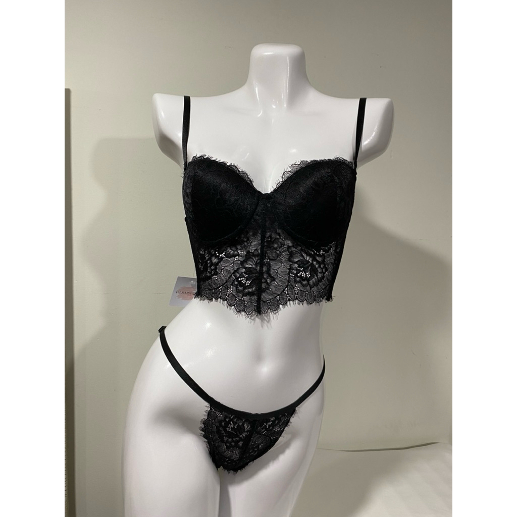 Bộ đồ lót nữ, nội y nữ ren sexy thiết kế croptop Gin Lingerie,có gọng, nâng ngực | BigBuy360 - bigbuy360.vn
