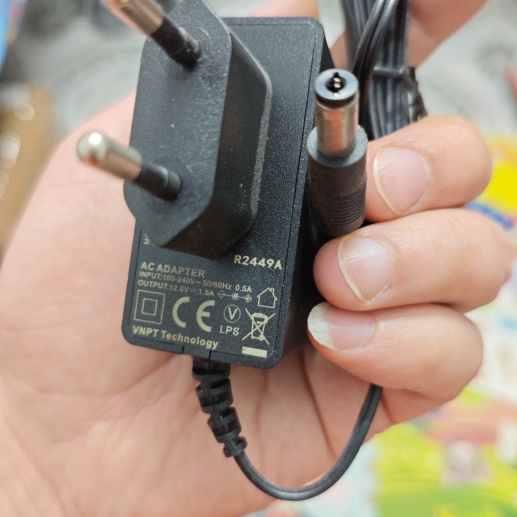 Nguồn Adapter 12V 1.5A hàng Zin tháo máy mới 100%