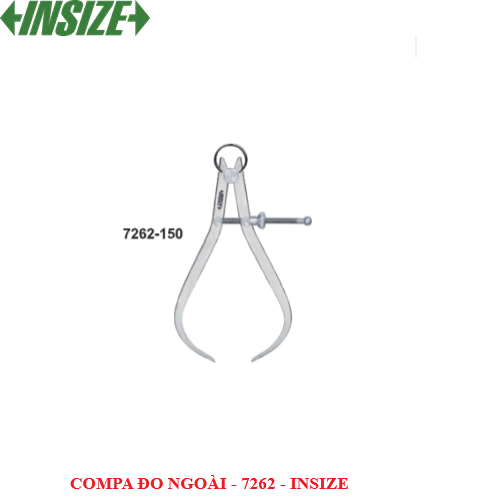 Compa cơ khí đo ngoài (Compa vạch dấu), Model: 7262-150, Hãng sản xuất Insize, Hàng mới 100%