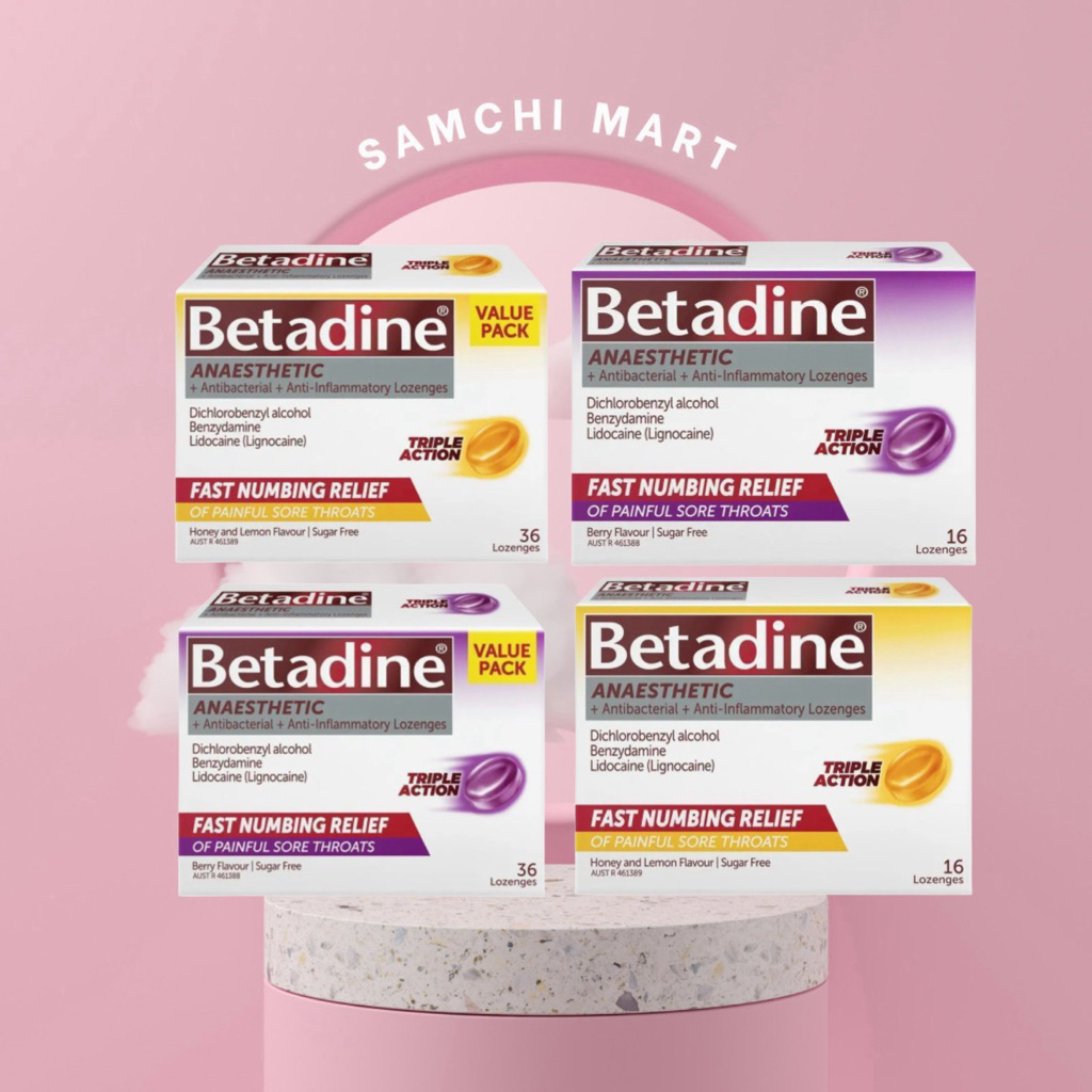 Kẹo ngậm ho Betadine Úc