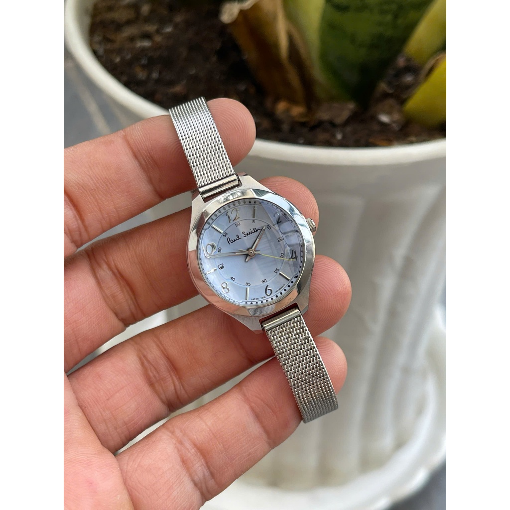 Đồng hồ nữ Paul Smith mặt xanh biển nhạt chạy pin hàng si