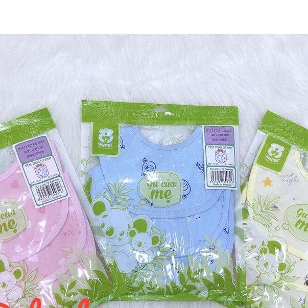 Set 3 Yếm tròn ăn dặm Mipbi