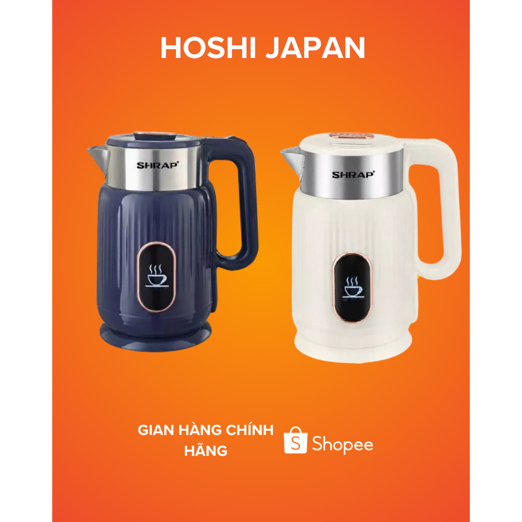 Ấm Siêu Tốc USHRAP-SH86 ,SH88 Dung Tích 2L, Công Suất 1500W Thân Chống Bỏng, Tự Động Ngắt Khi Sôi -SH86