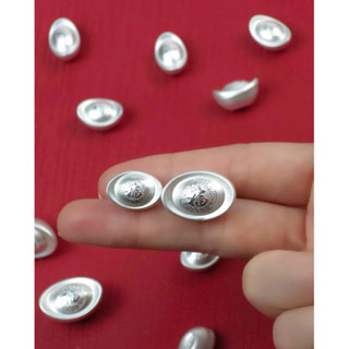 Thỏi bạc nhỏ đặc tích trữ quà tặng nặng đĩnh bạc nén