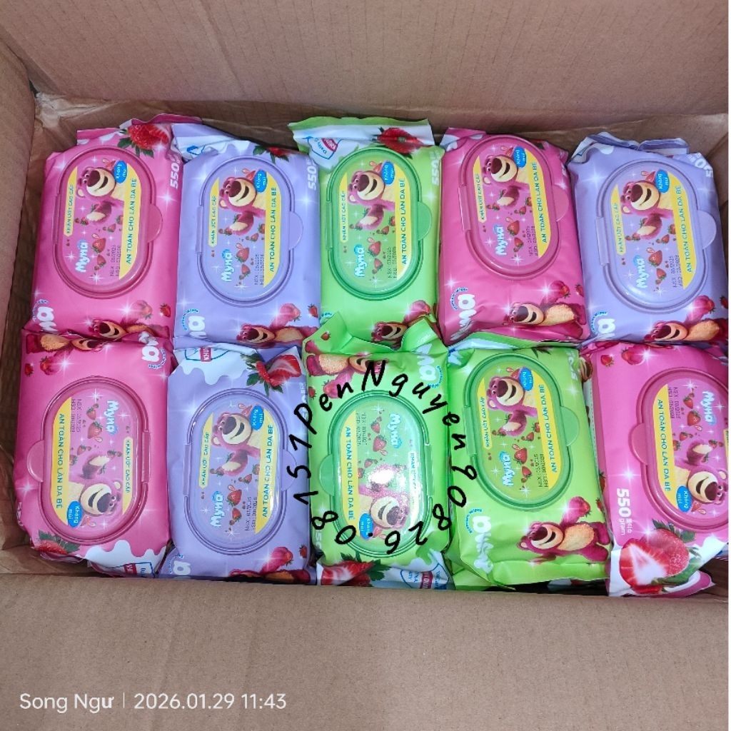 10Gói Khăn Ướt MYNA