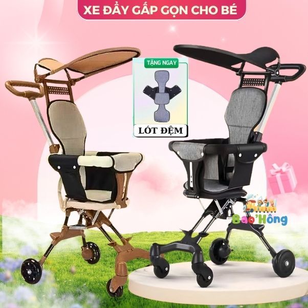 ⭐️[𝑴𝒊𝒆̂̃𝒏 𝑺𝒊́𝒑]Xe Đẩy Gấp Gọn Cho Bé Yêu, Bé Đi Du Lịch Đi Chơi Siêu Gọn Nhẹ-Cao Cấp cho bé'