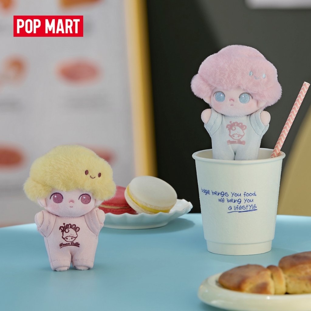 POP MART DIMOO Crush on Coffee Series-Soft-faced Plush Keychain Blind Box-Whole Set