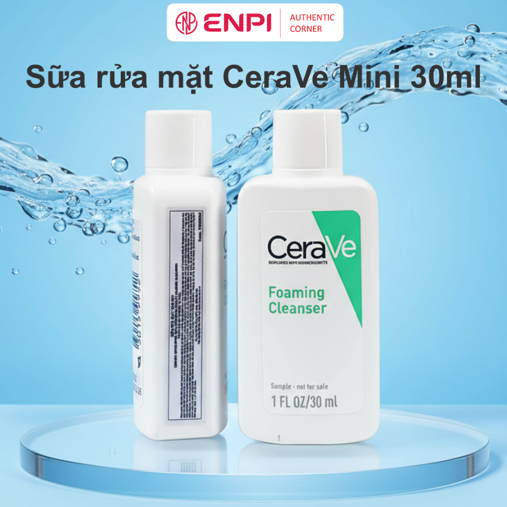 Sữa rửa mặt CeraVe Foaming Facial Cleanser - Làm sạch dịu nhẹ cho da dầu da thường ENPI Chính hãng