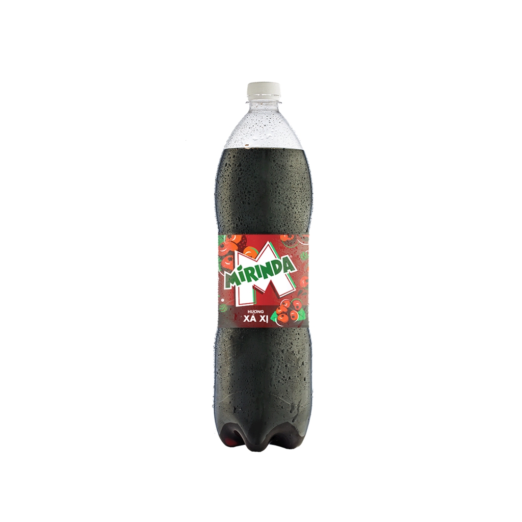 Thùng 12 chai nước ngọt Mirinda hương xá xị chai 1.5 lít