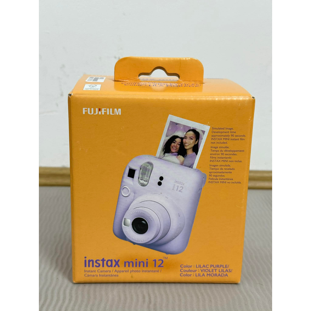 Máy Chụp Ảnh Lấy Liền Fujifilm Instax Mini 12 Chính Hãng Màu Tím  –Tặng Kèm Dây Đeo + Pin AA