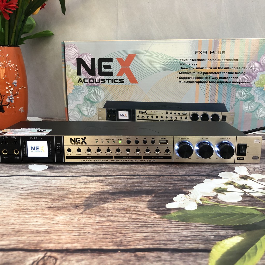 Vang Lai Số FX9 Plus Có Chống Hú,Bluetooth,quang học,usb...