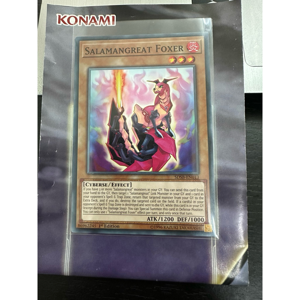 Thẻ bài Yugioh Salamangreat Foxer (Real Card)