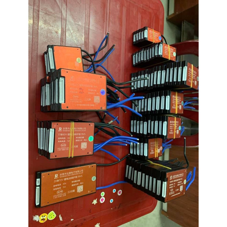 mạch daly 48volt 30A 13s 3,7volt và JLH 16s 3,2volt cho xe điện 4 bình