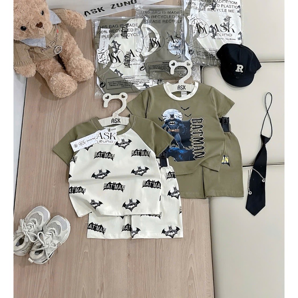 Bộ cotton batman cộc tay ASK