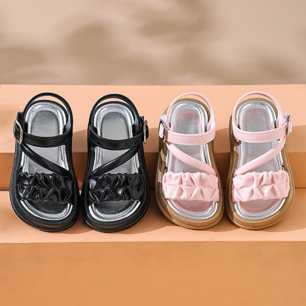 Sandal quai ngang bản to cho bé gái từ 2 đến 10 tuổi chất liệu nhựa eva êm mềm chống nước