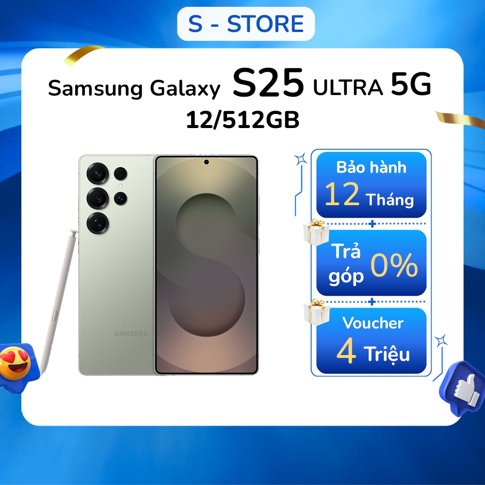 [MÀU ĐỘC QUYỀN] - Điện thoại Samsung Galaxy S25 Ultra 5G 12/512GB chính hãng - Bảo hành toàn quốc | 