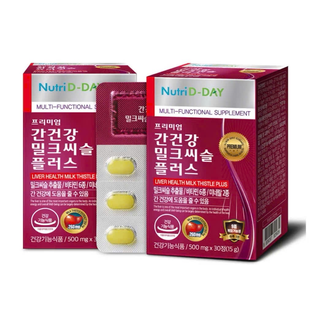 Viên Uống Bổ Gan Nutri D-Day Liver Healthe Milk Thistle Plus - 30 viên