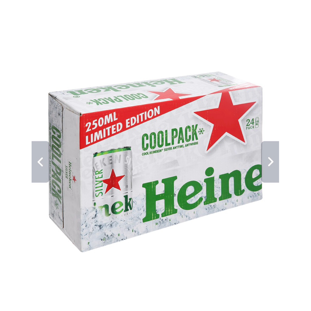 Thùng 24 lon Bia Heineken Silver 250ml ( hoả tốc)
