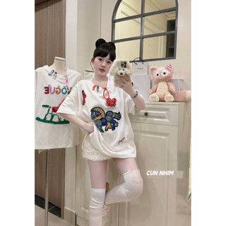 [HJANQ CLOSET] Áo Phông Ngựa Xanh Kèm Kẹp Tóc Và Móc Khoá QCCC L1 Chuẩn Tag