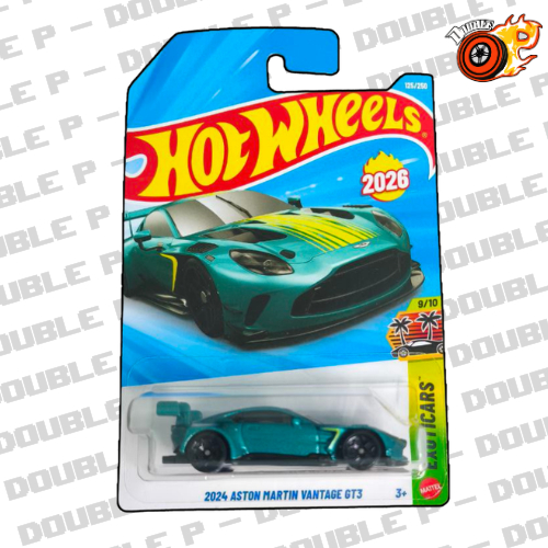 Double P - Xe mô hình hotwheels basic 1:64 2024 Aston Martin vantage gt3