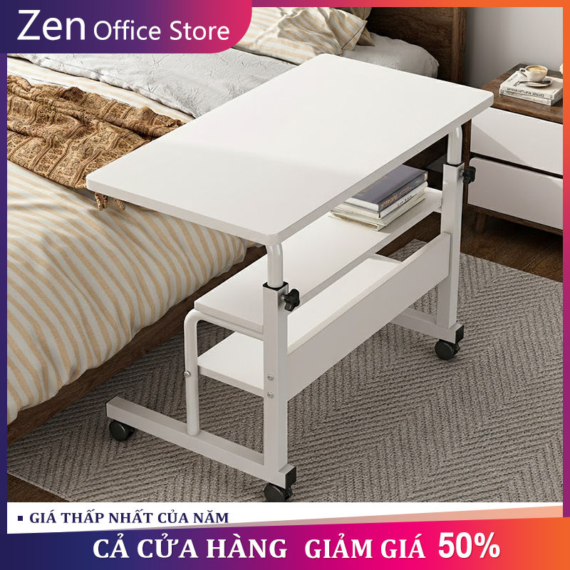 ZEN Bàn Làm Việc Có Bánh Xe Di Đa Năng Nâng Hạ Chiều Cao Và Có Bánh Xe Di Bàn Văn Phòng Tiện